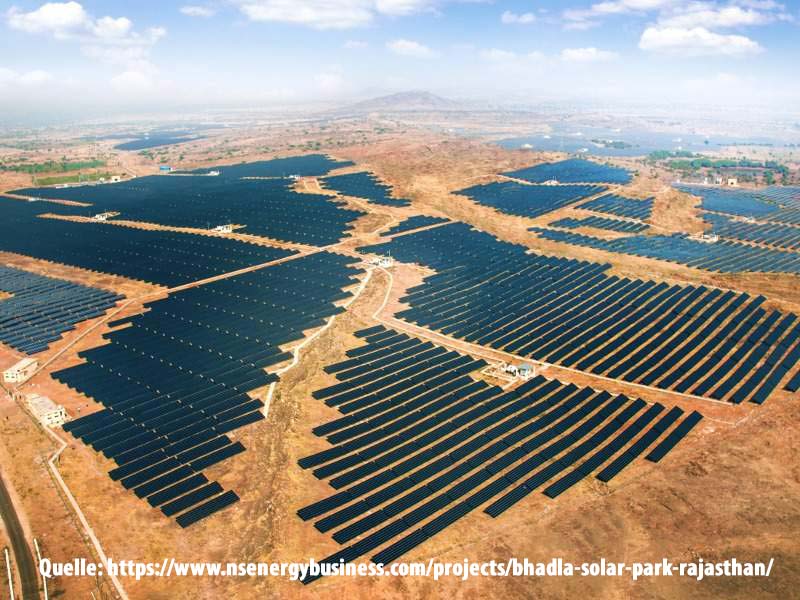 Bhadla Solar Park Indien